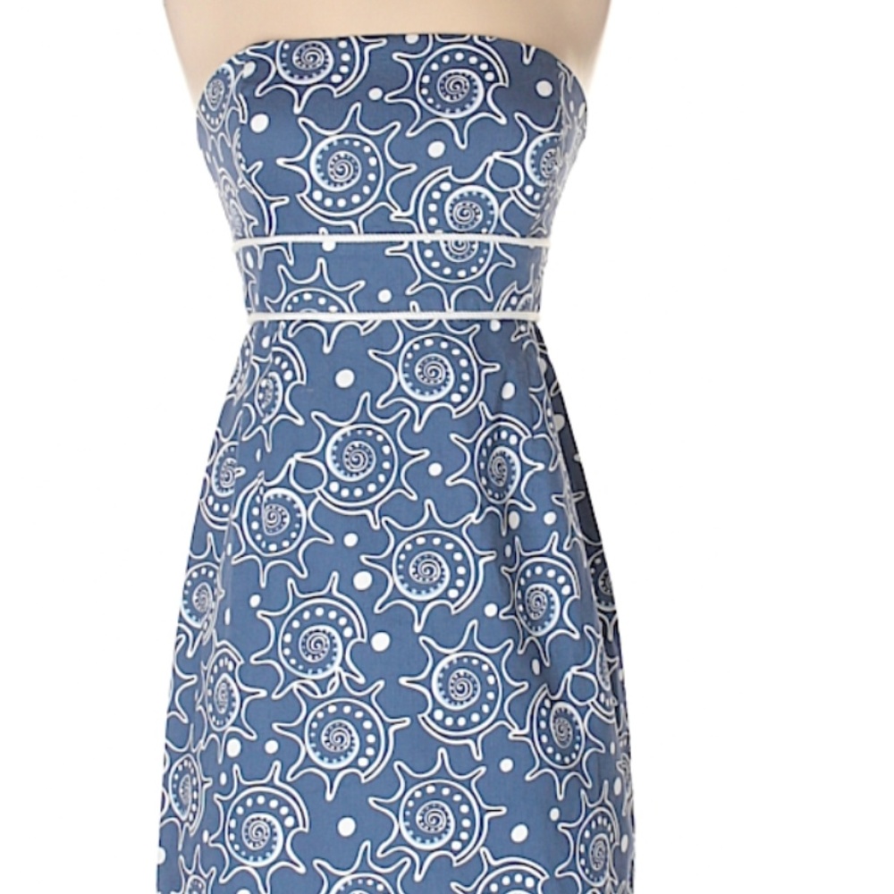 Vineyard Vines Strapless Seashell Dress